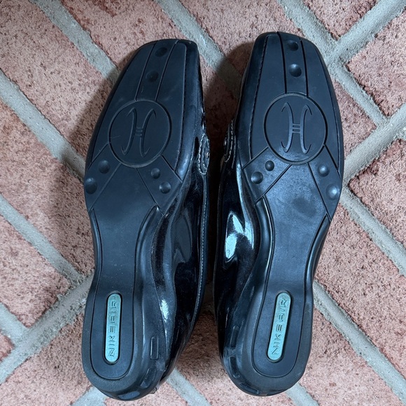 Cole Haan Black Patent Leather Loafers with Silver Accents - Picture 6 of 11